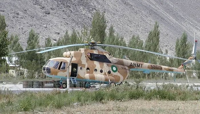 پاک فوج کا ایم آئی-17 ہیلی کاپٹر مظفر آباد میں گر کر تباہ، تمام اہلکار شہید