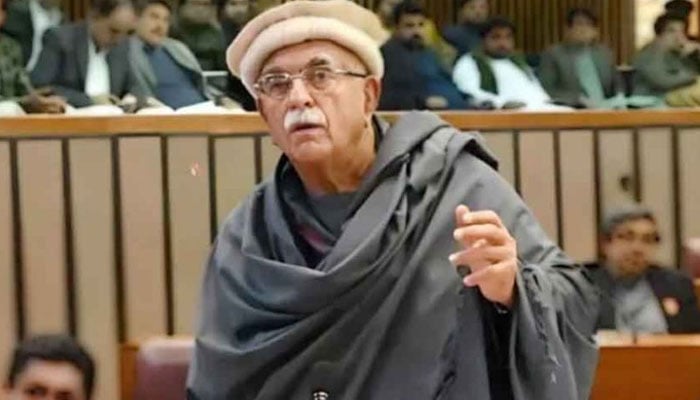 پارلیمان کو مضبوط کریں، اچکزئی، شہباز سے ہاتھ جوڑ کر اپیل