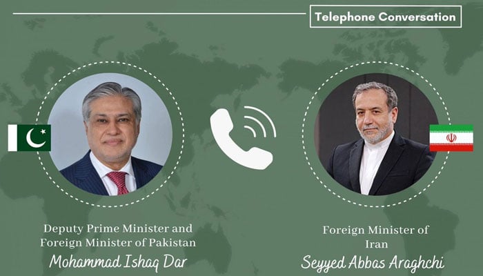 اسحاق ڈار کا بھی ایرانی وزیر خارجہ سے فون پر رابطہ