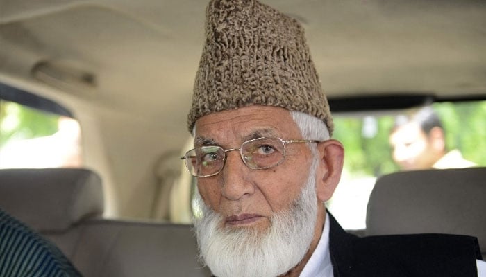 کشمیری حریت رہنما سید علی گیلانی کی پانچویں برسی منگل کو منائی گئی