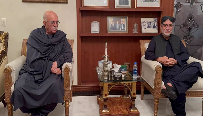 محمود اچکزئی کی اختر مینگل سے ملاقات، سیاسی و علاقائی صورتحال پر گفتگو