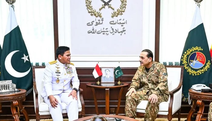 فیلڈ مارشل عاصم منیر سے چیف آف دی انڈونیشین نیول چیف کی ملاقات