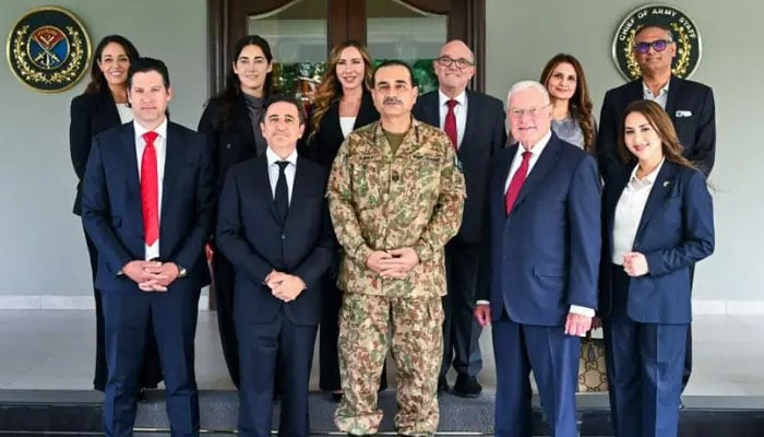 فیلڈ مارشل سے پاورس کے وفد کی ملاقات، باہمی دلچسپی کے امور پر گفتگو