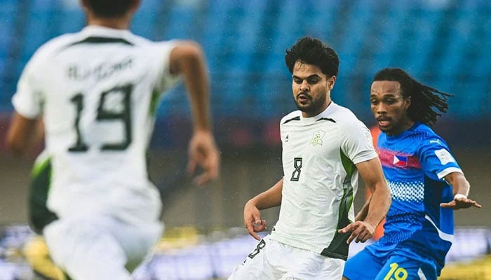 آسیان فٹبال: پاکستان کا خسارے کے بعد فلپائن سے میچ ڈرا