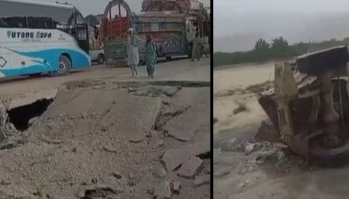 مستونگ، کوئٹہ کراچی قومی شاہراہ پر دھماکے، دو رابطہ پل تباہ