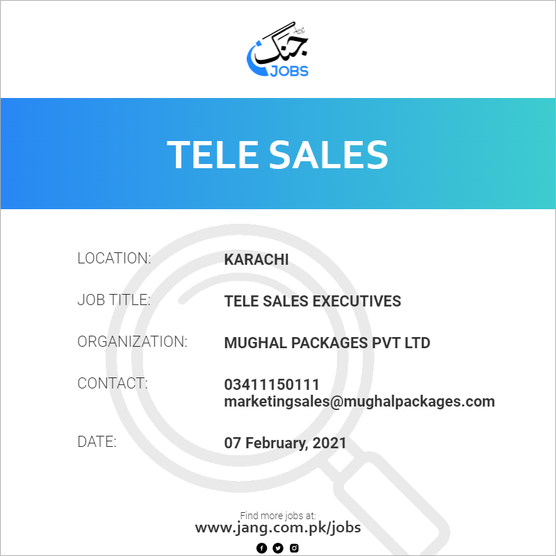Tele Sales Executives