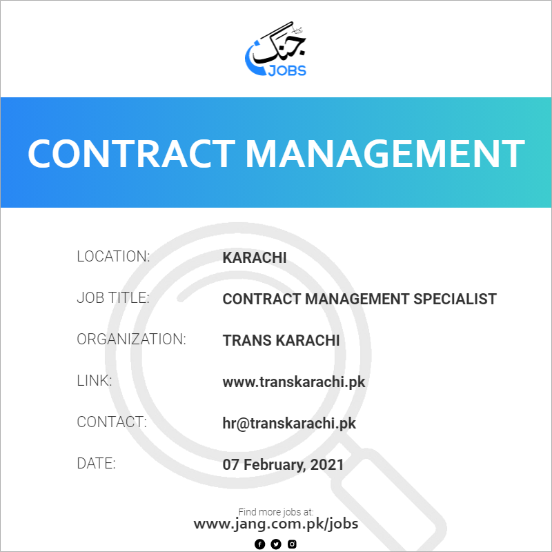 Contract Management Specialist