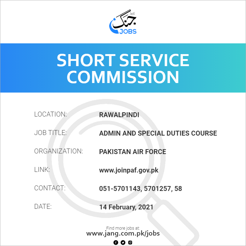 Admin And Special Duties Course