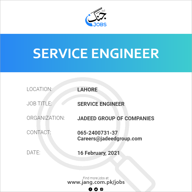Service Engineer
