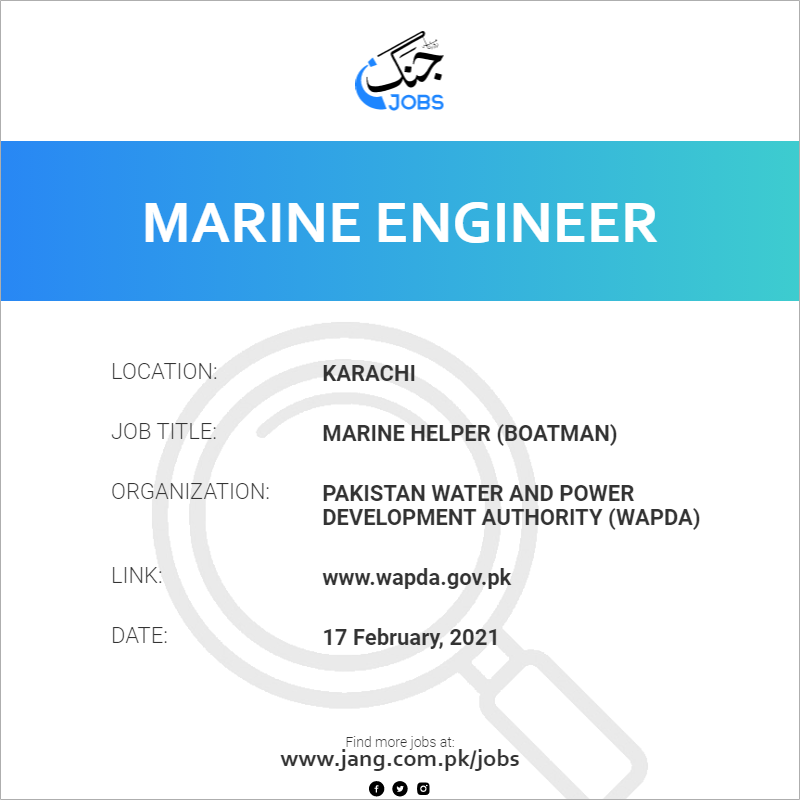 Marine Helper (Boatman)