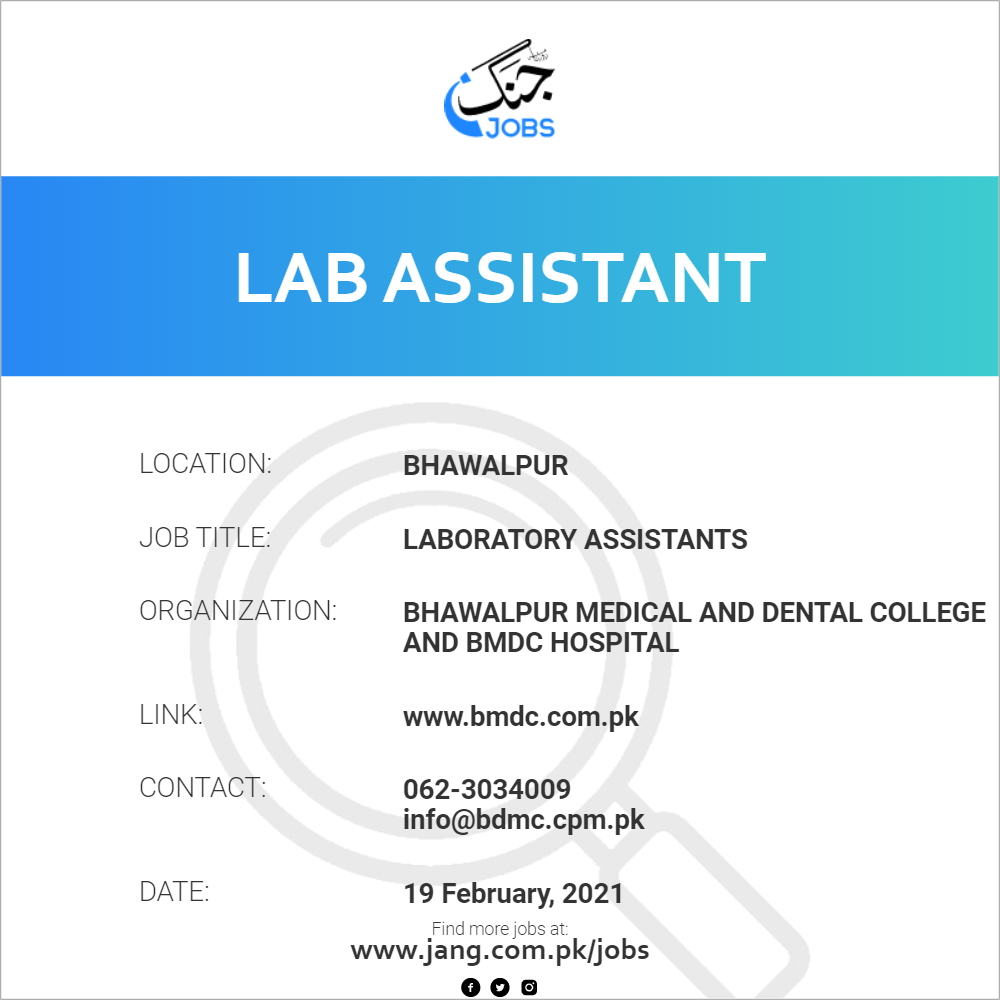 Laboratory Assistants