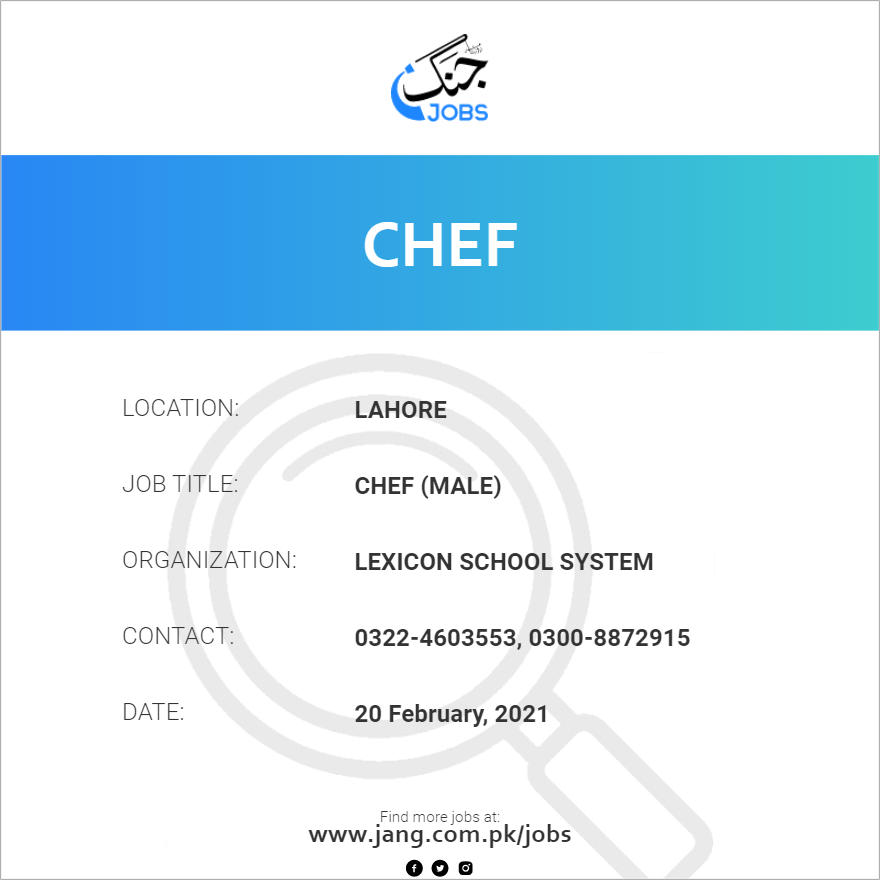 Chef (Male)