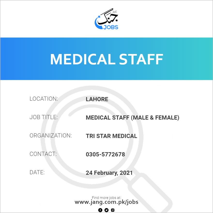 Medical Staff (Male & Female)