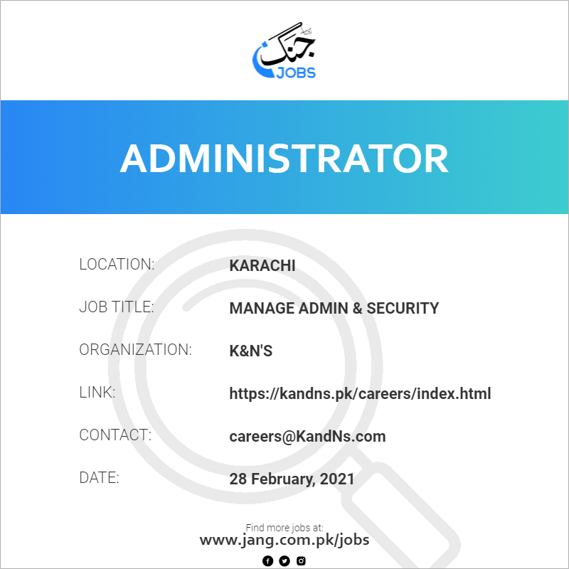 Manage Admin & Security