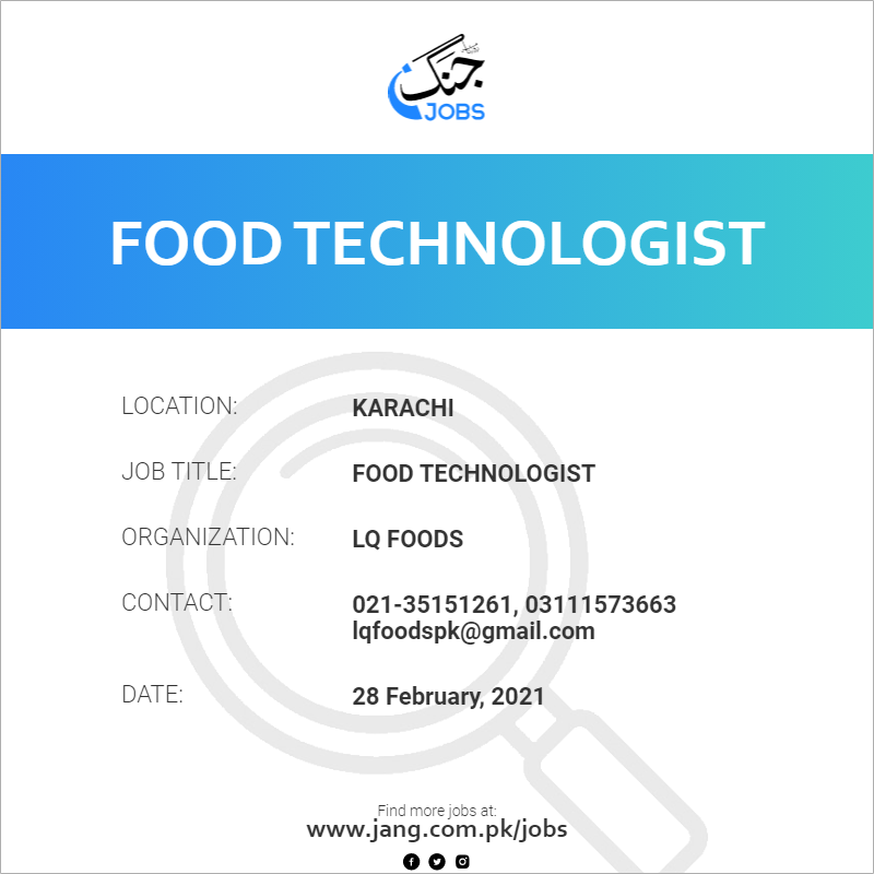 Food Technologist