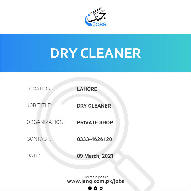 Dry Cleaner