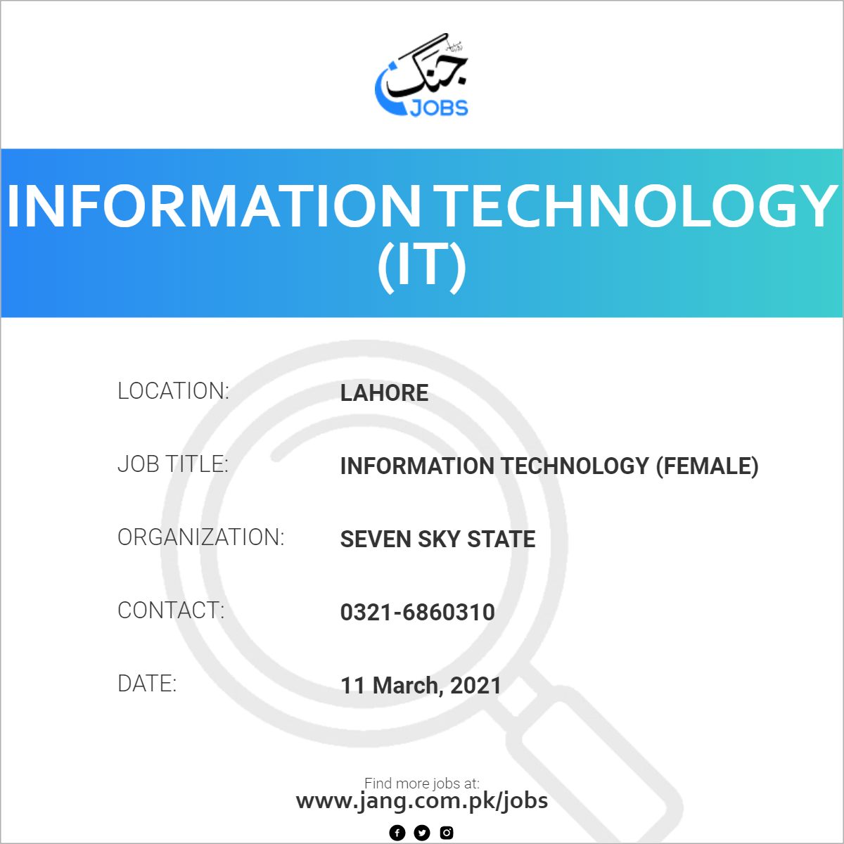 Information Technology (Female)