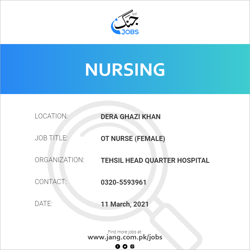 OT Nurse (Female)