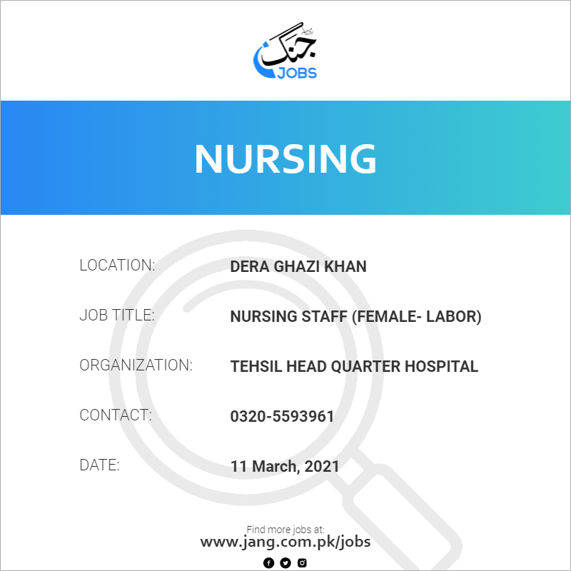 Nursing Staff (Female- labor)