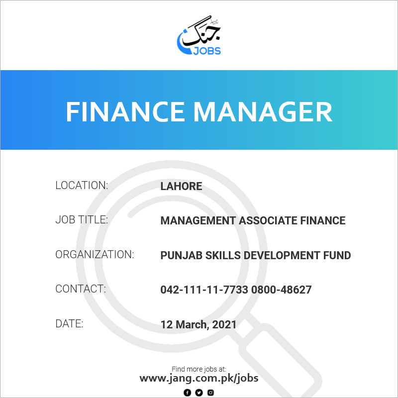 Management Associate Finance