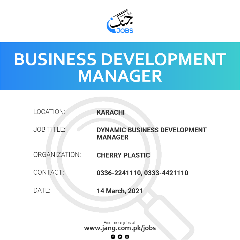 Dynamic Business Development Manager