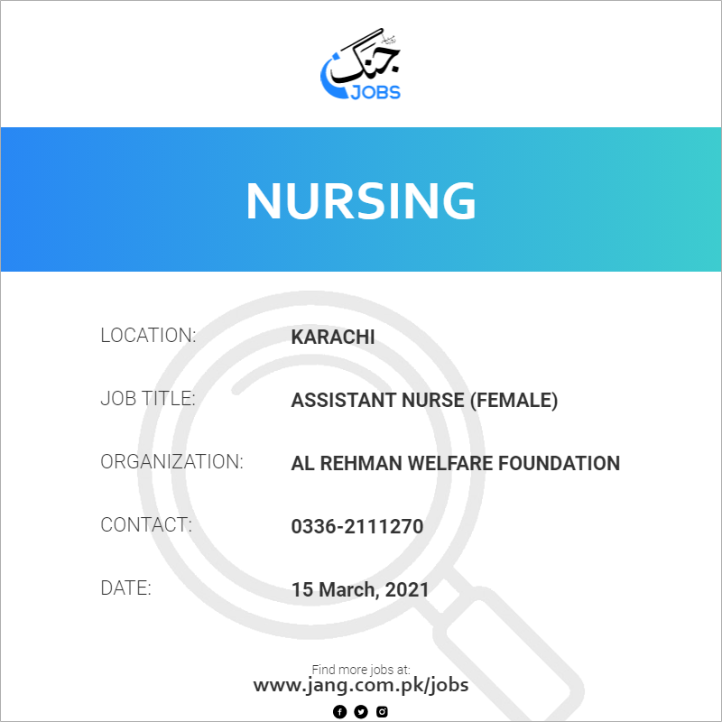 Assistant Nurse (Female)