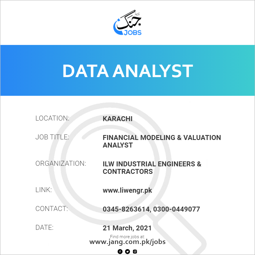 Financial Modeling & Valuation Analyst