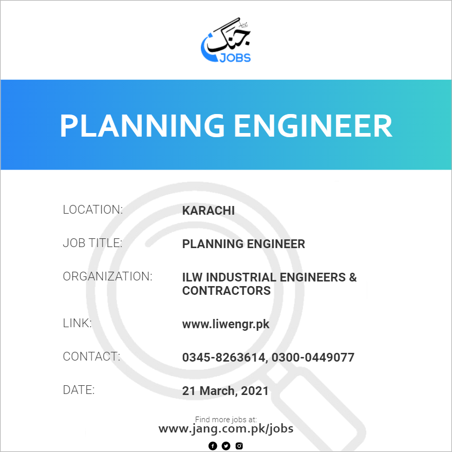 Planning Engineer