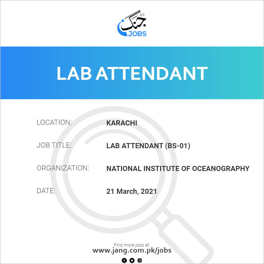 Lab Attendant (BS-01)
