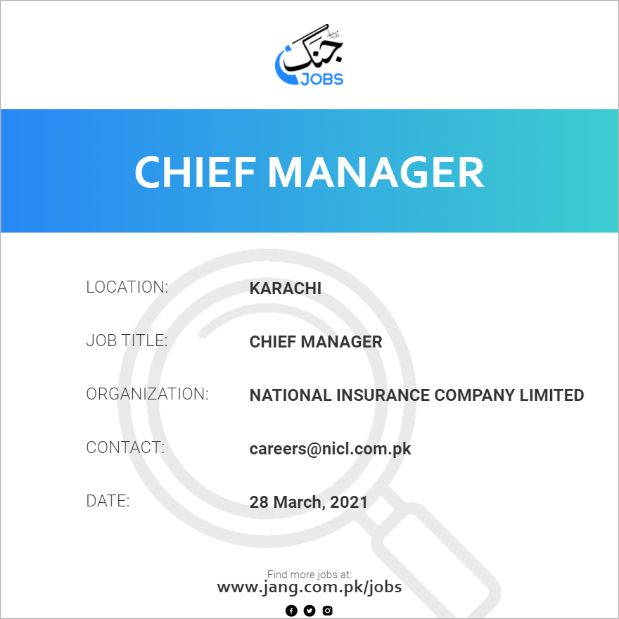 Chief Manager