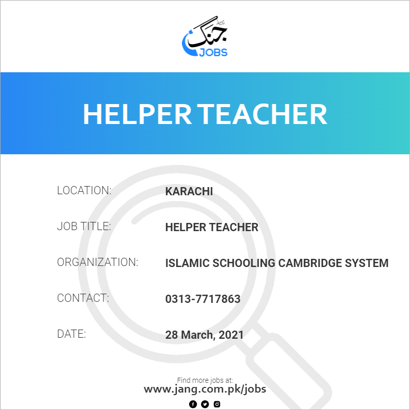 Helper Teacher