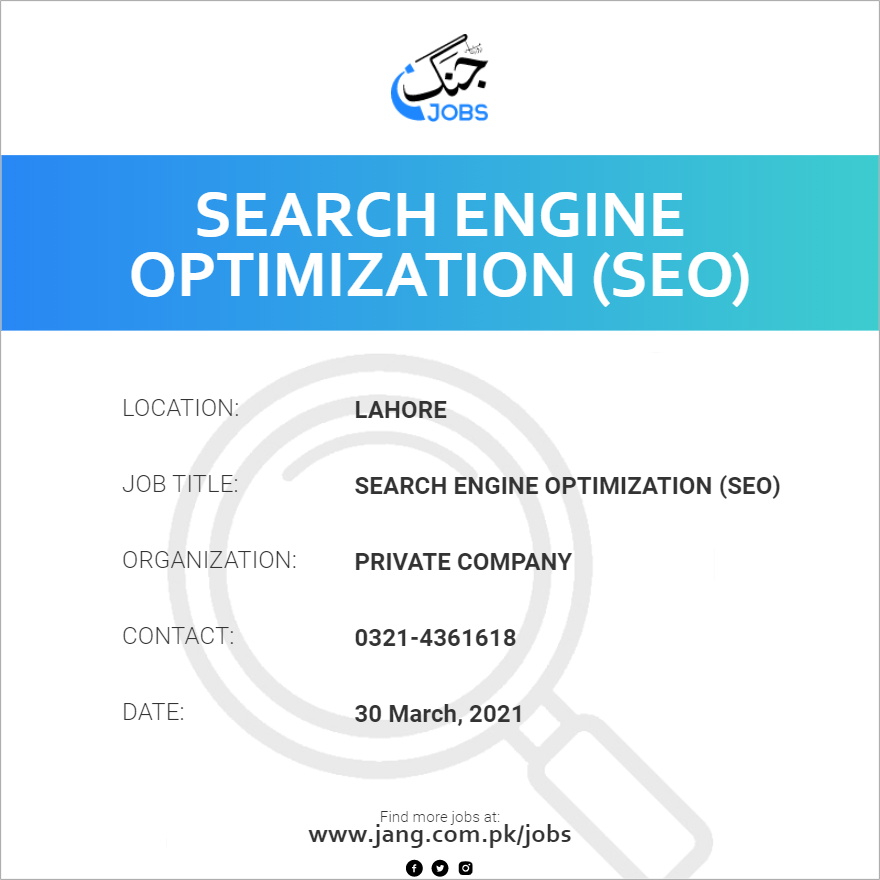 Search Engine Optimization (SEO)