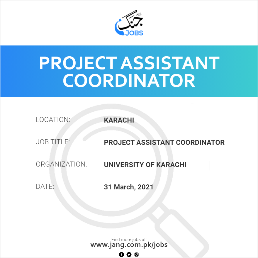 Project Assistant Coordinator
