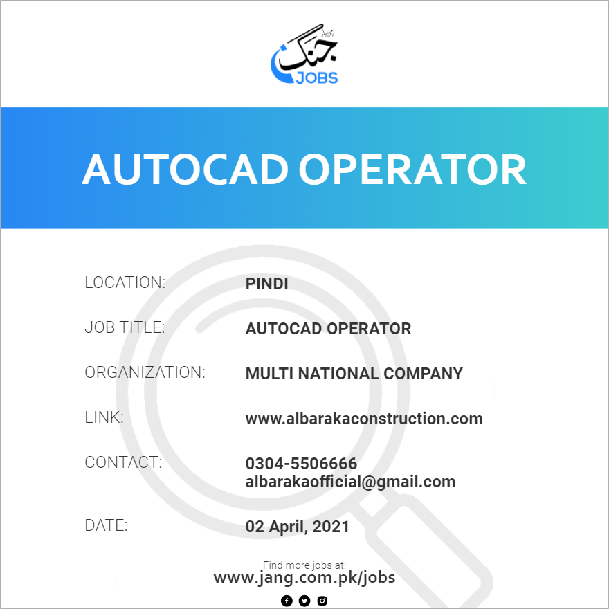 Autocad Operator