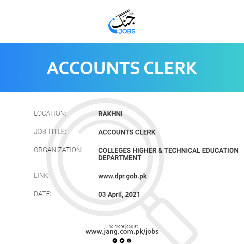 Accounts Clerk