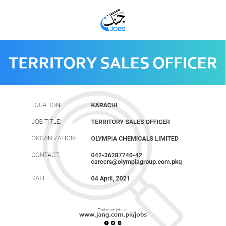 Territory Sales Officer