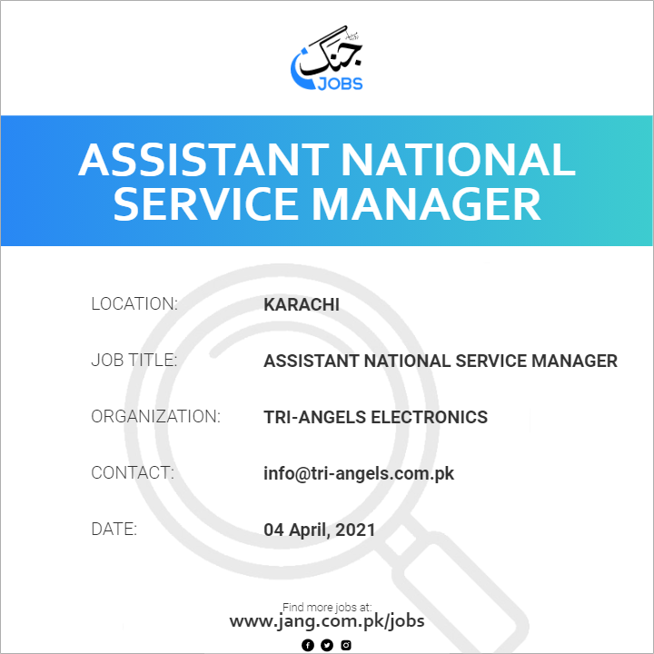 Assistant National Service Manager