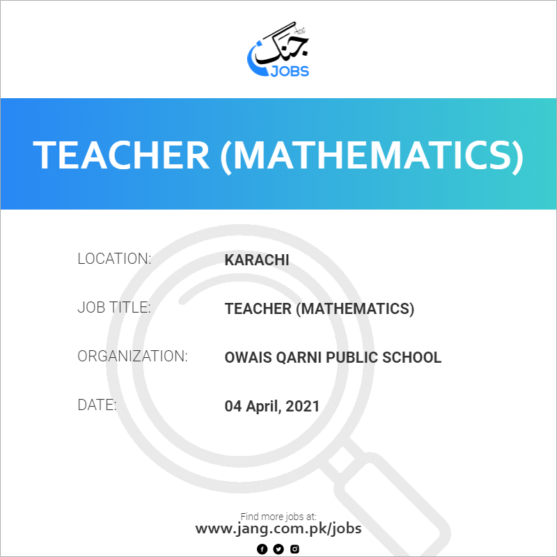 Teacher (Mathematics)
