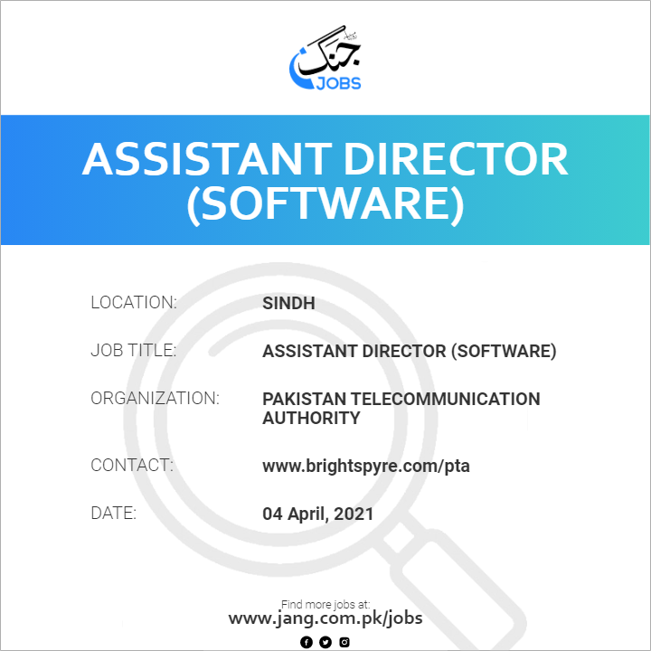 Assistant Director (Software)
