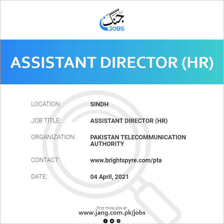 Assistant Director (HR)
