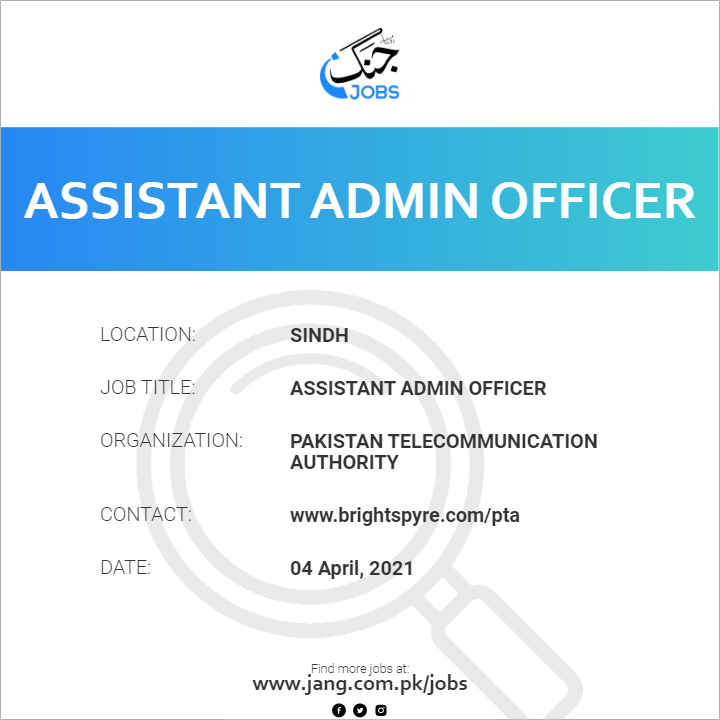 Assistant Admin Officer