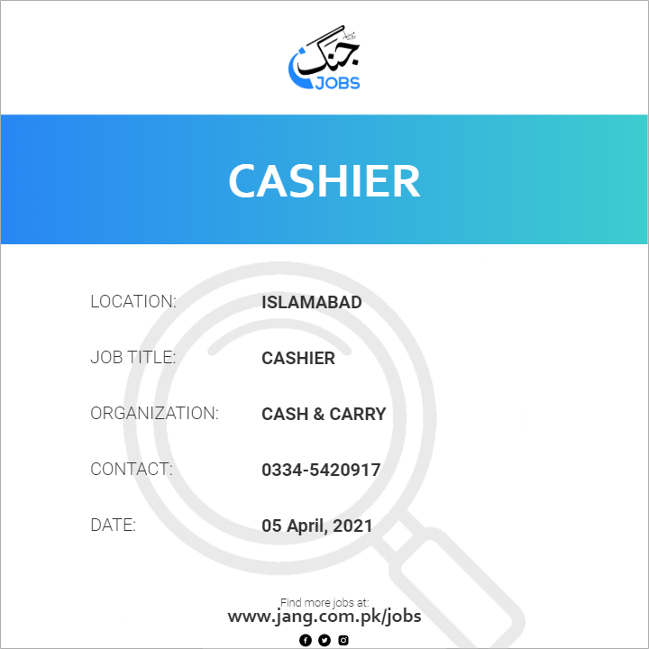 Cashier