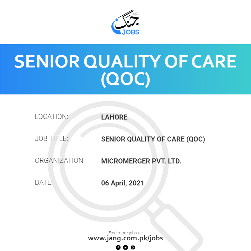 Senior Quality Of Care (QOC)