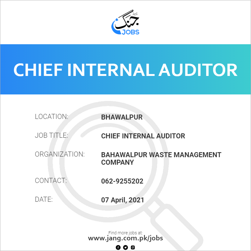 Chief Internal Auditor