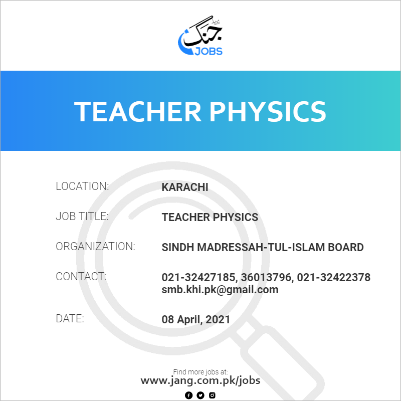 Teacher Physics