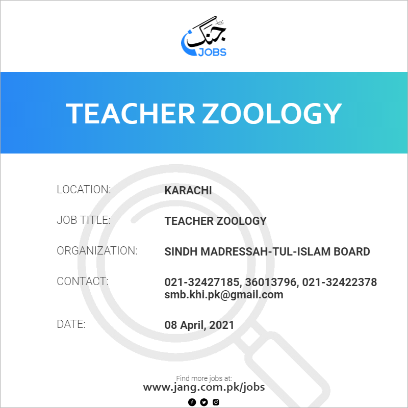 Teacher Zoology
