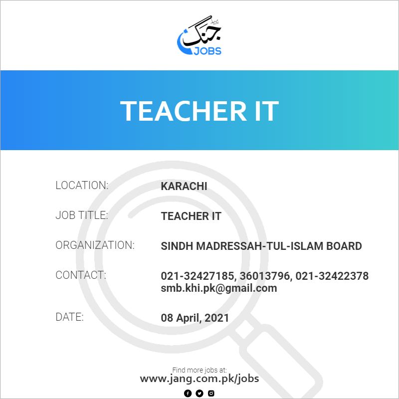 Teacher IT