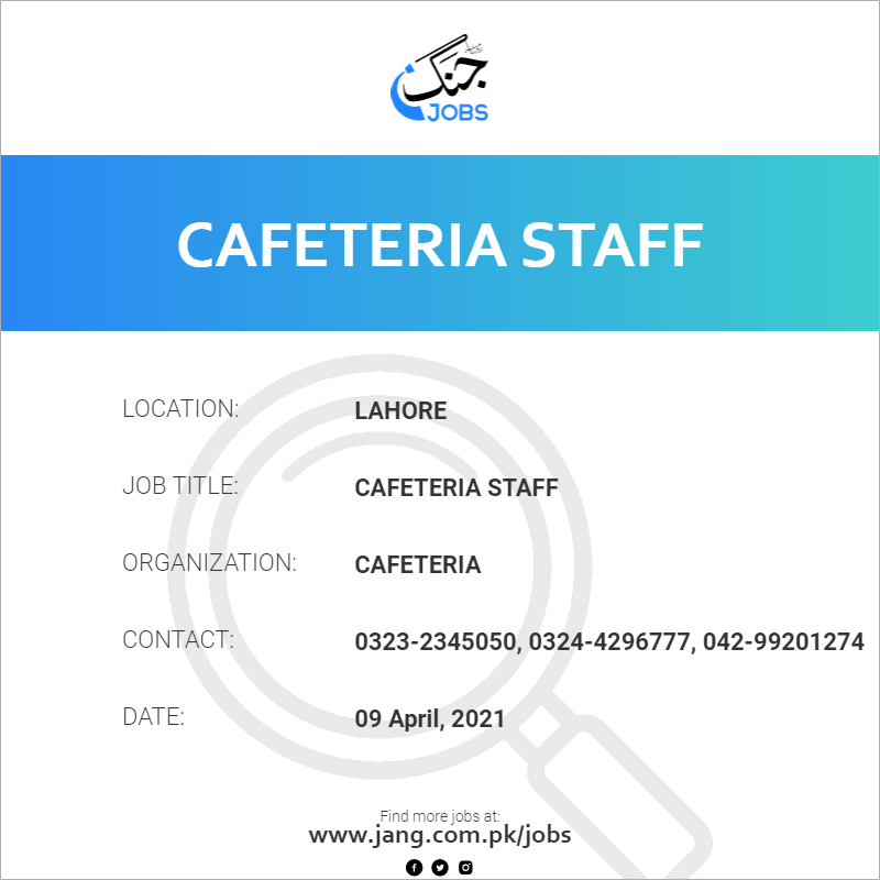 cafeteria Staff