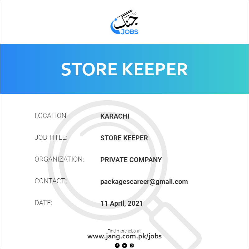 Store Keeper