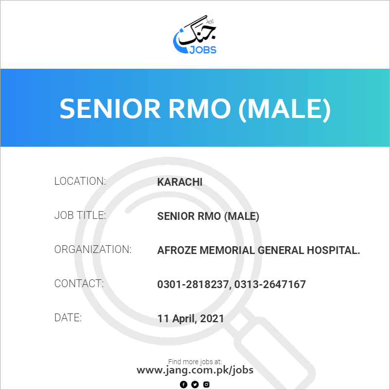 Senior RMO (Male)